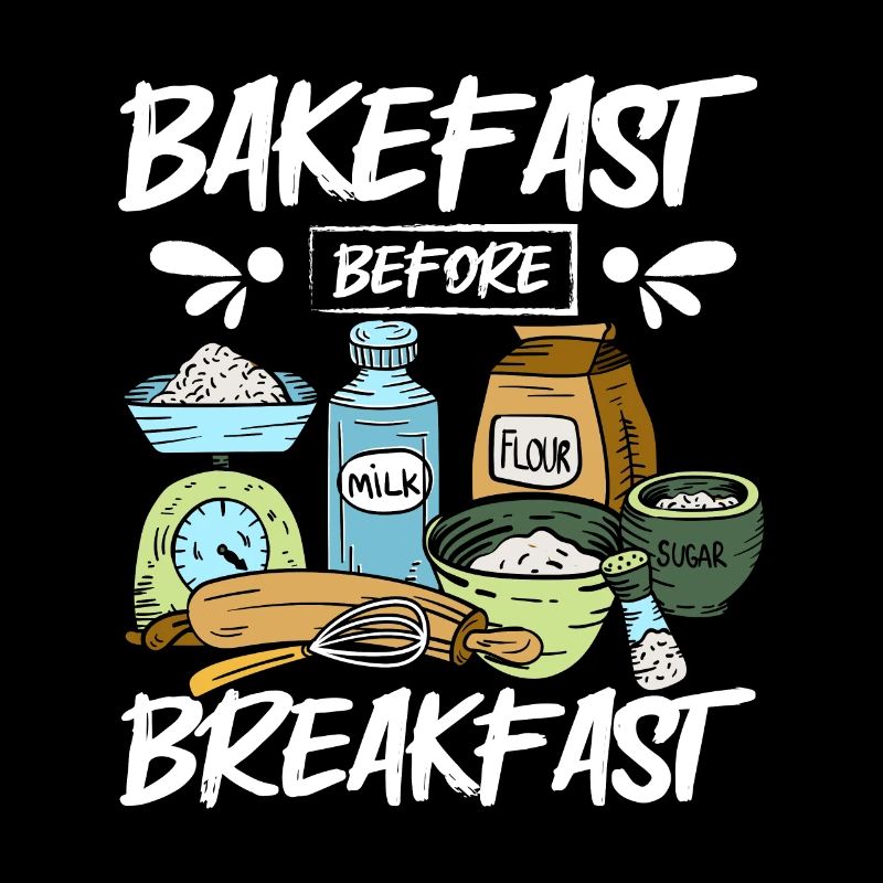 Baking bread bakefast before breakfast