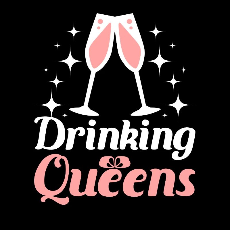 Douche nuptiale Équipe Bride Demoiselle d’honneur Drinking Queen
