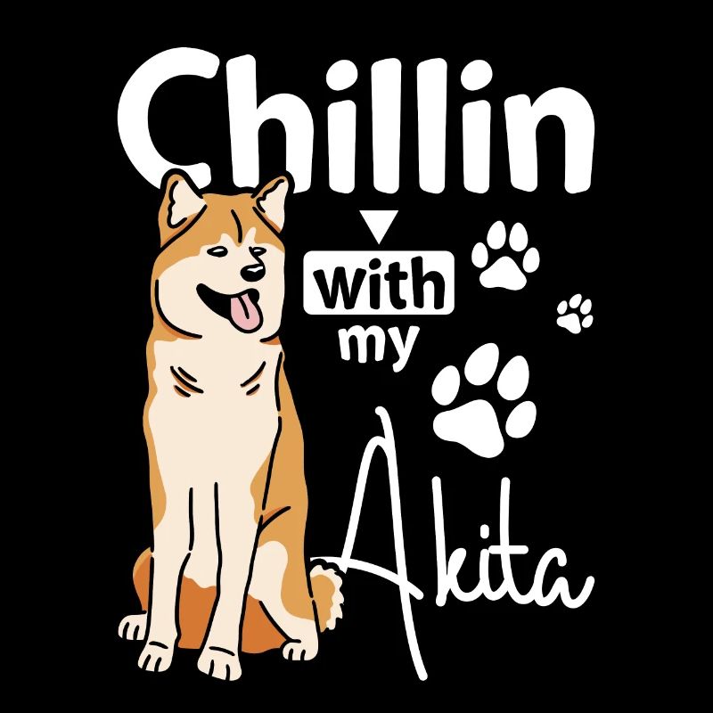 Chillin avec mon Akita