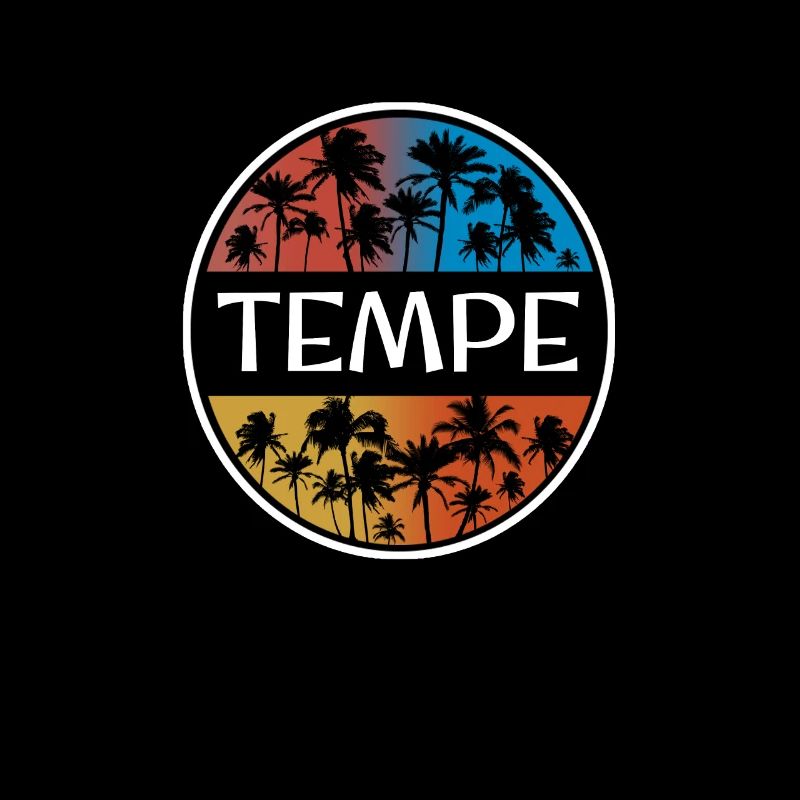 Tempe Arizona Stylish Vacation Souvenir Palm Tree