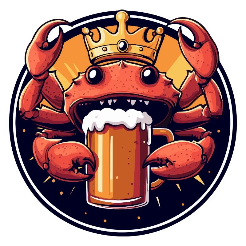 Krebs Krabbe Bier Comic