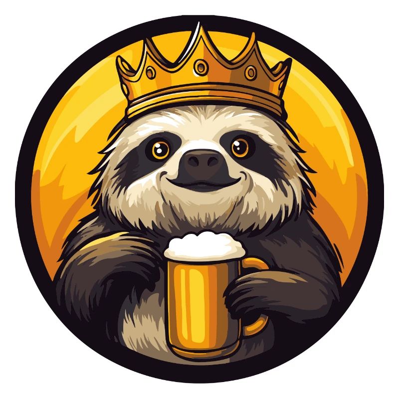 Faultier Bier Comic