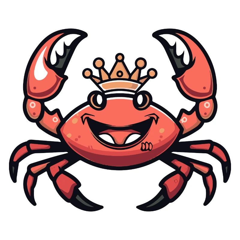 Krebs Krabbe Comic Krone