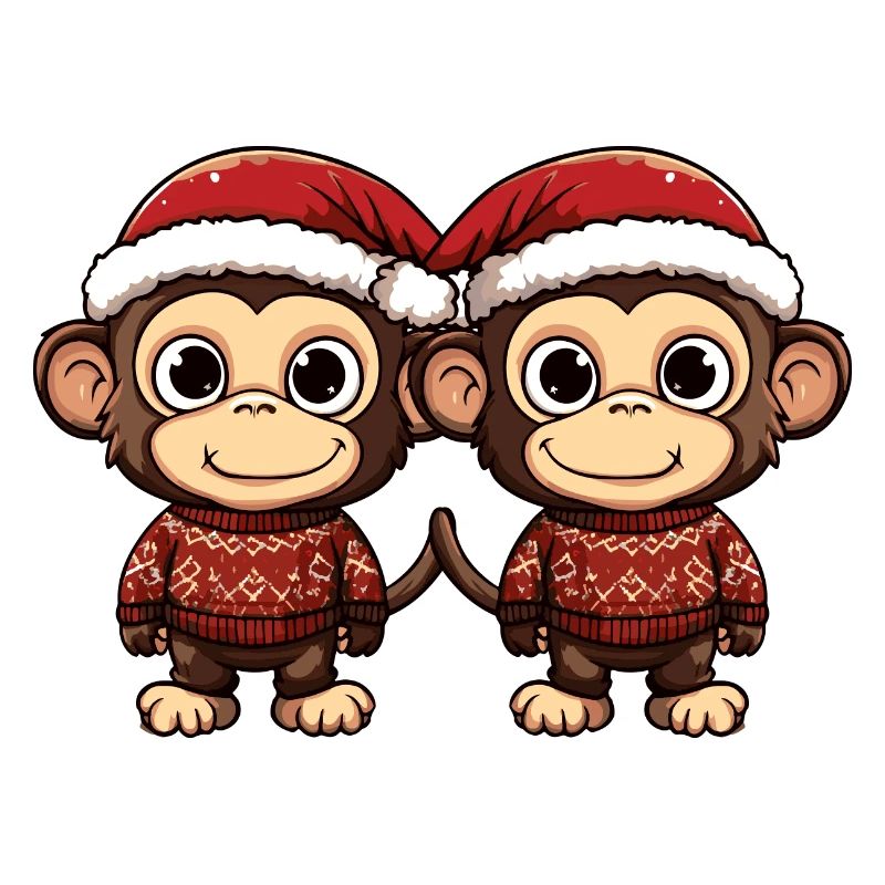 L’équipe de Noël des singes
