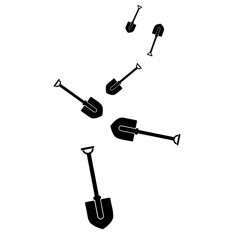 Shovel icon silhouette