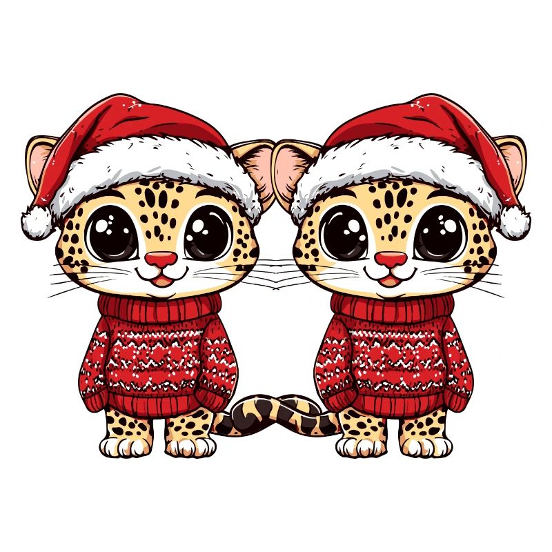 L’équipe de Noël léopard