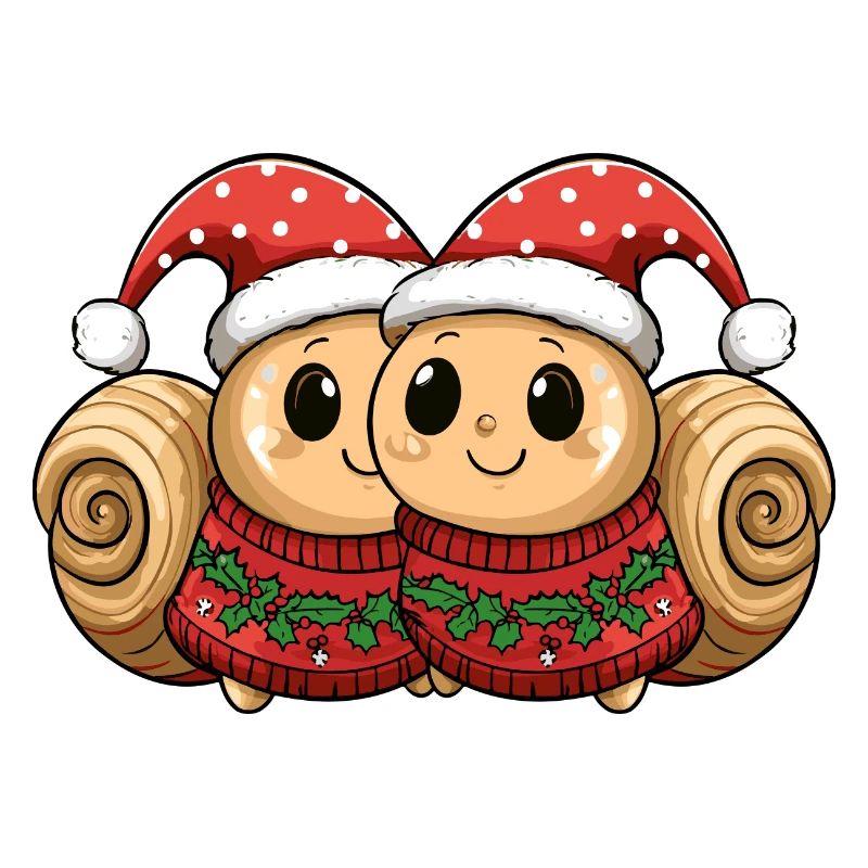 Équipe de Noël des escargots