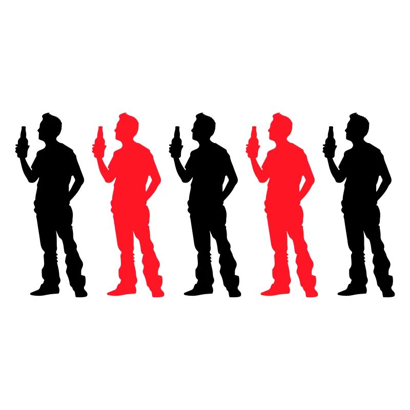 Drinking Party Silhouette