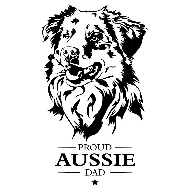 Aussie Dad Hunde Australian Shepherd Hund Wilsigns