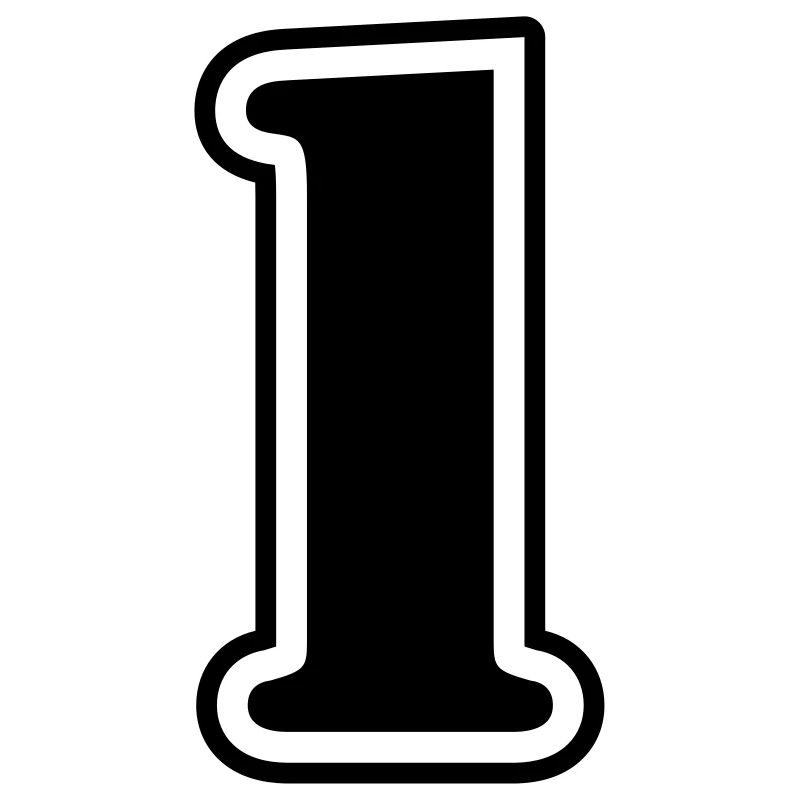 1 symbole numérique
