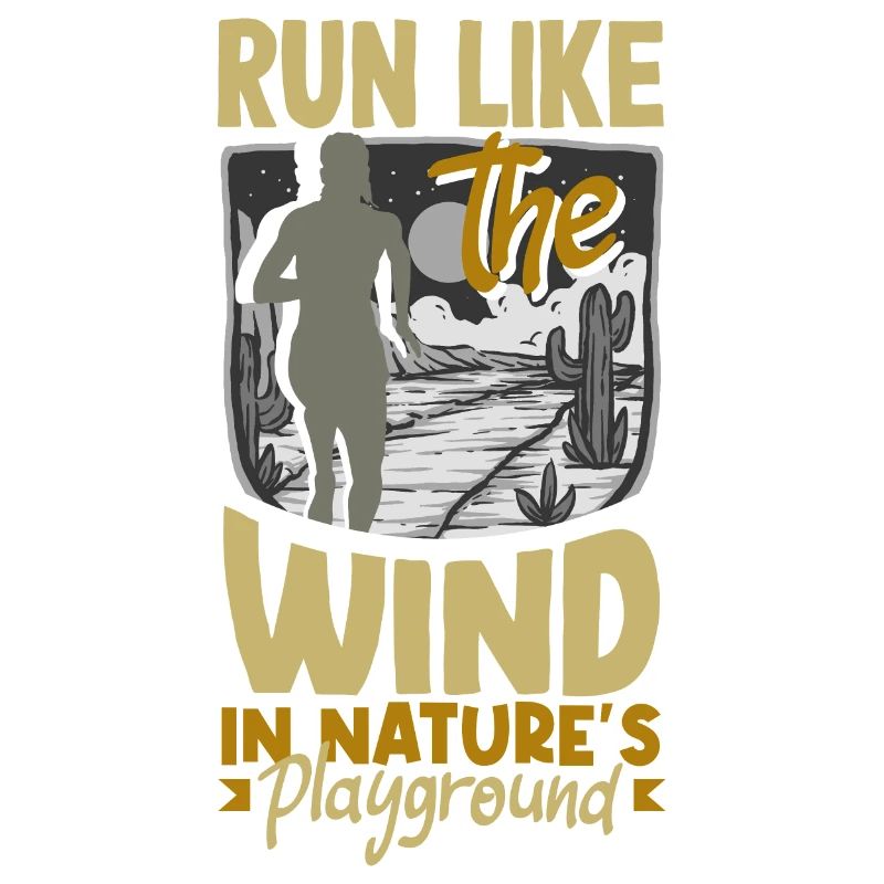 Courez comme le vent dans le terrain de jeu de la nature