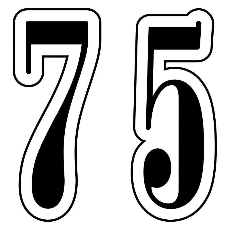 75 Symbole numérique