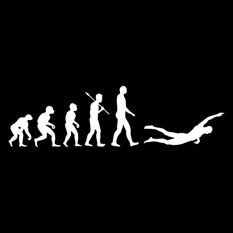 Human Evolution Swimmer