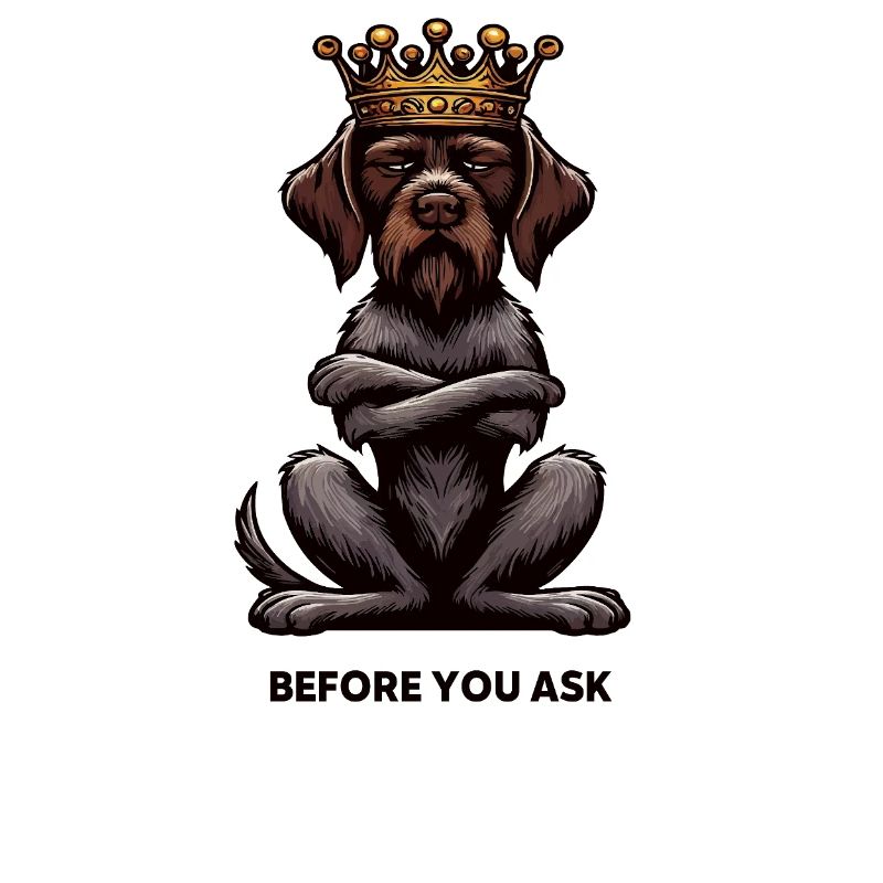 Before You Ask Deutsch Drahthaar Drahthaarhalter