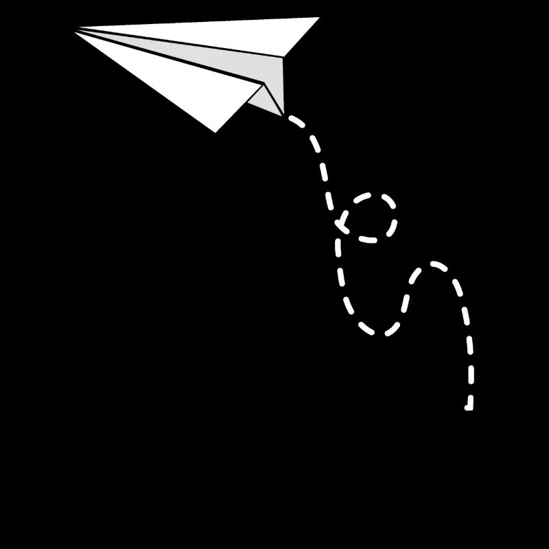 Airplane Flight Pattern Paper Airplane Pilot Gift