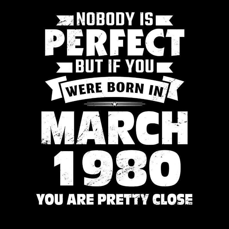 43e anniversaire Mars Né en 1980 Idée cadeau