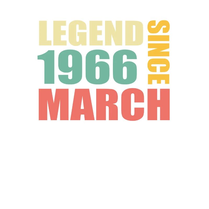57th birthday March Born in 1966 Gift idea