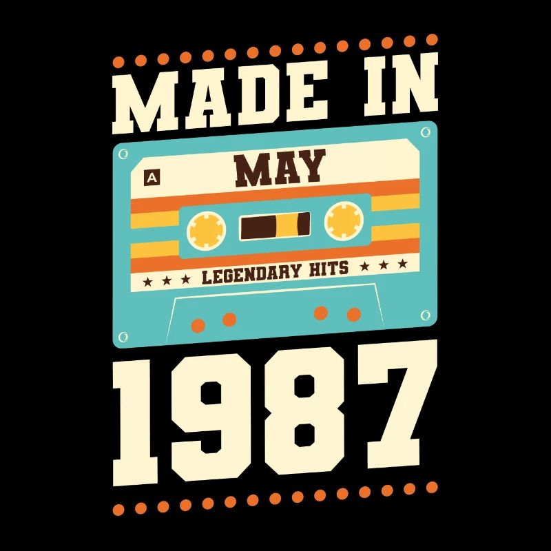 36th birthday May Born 1987 Gift idea