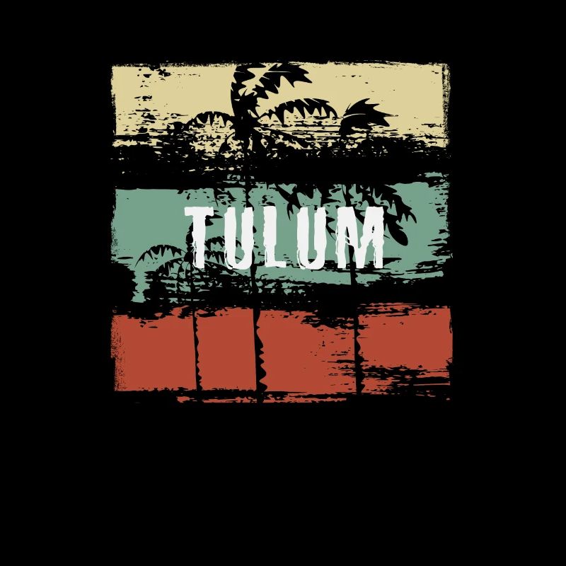 Tulum Mexico Artistic Vacation Souvenir Abstract