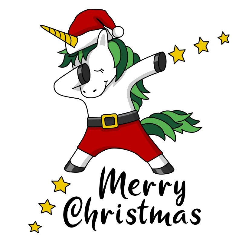 Merry Christmas Einhorn Weihnachten Geschenk
