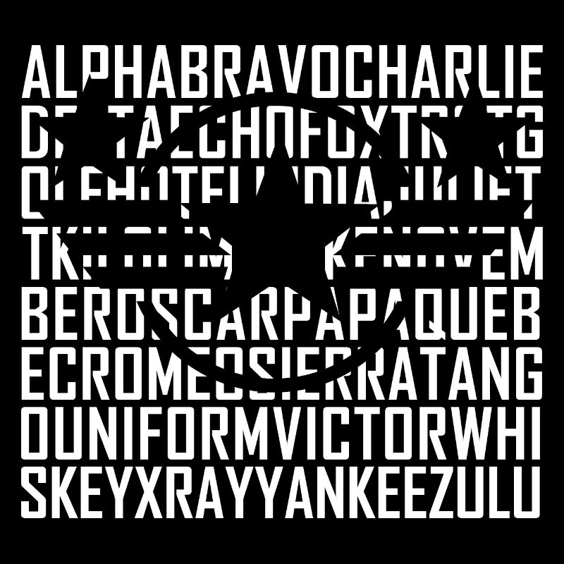 Alphabet Morse Code Militär Amateurfunk Ham Pilot