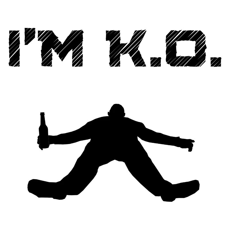 I'm KO Drunk Man Passed Out Blackout Drunken Coma