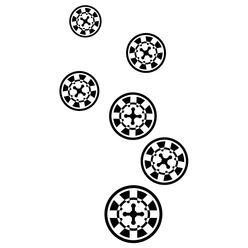 Symbole d’icône de roulette
