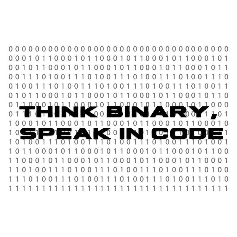 Think binary - speak in code³
