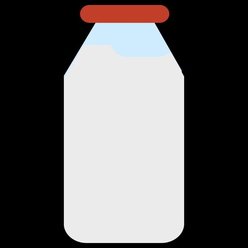 Bouteille de lait, conception de lait
