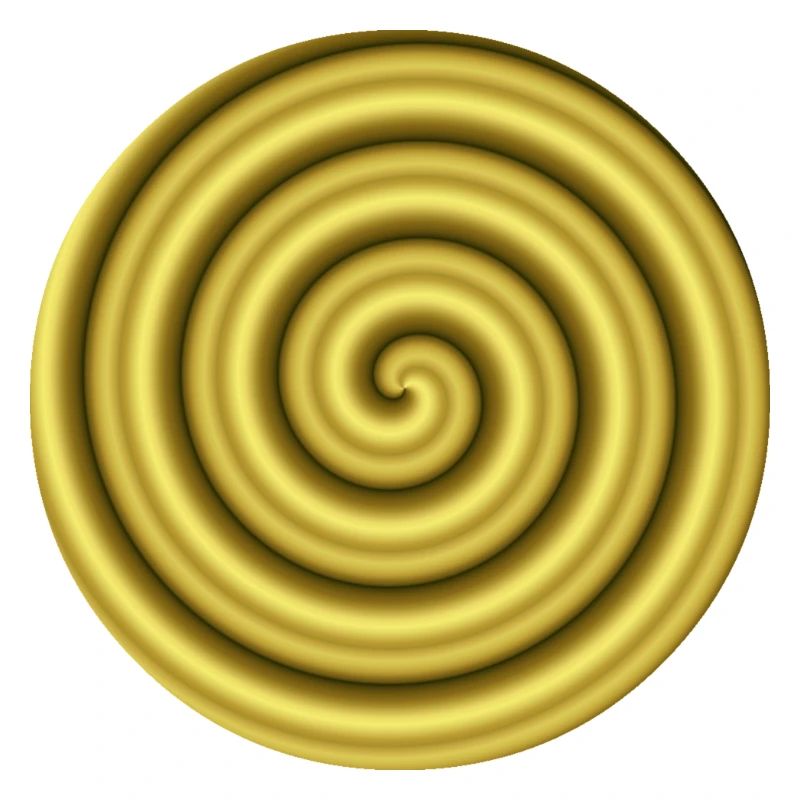 3D Hypnosis Gold Gift Idea Optical Illusion
