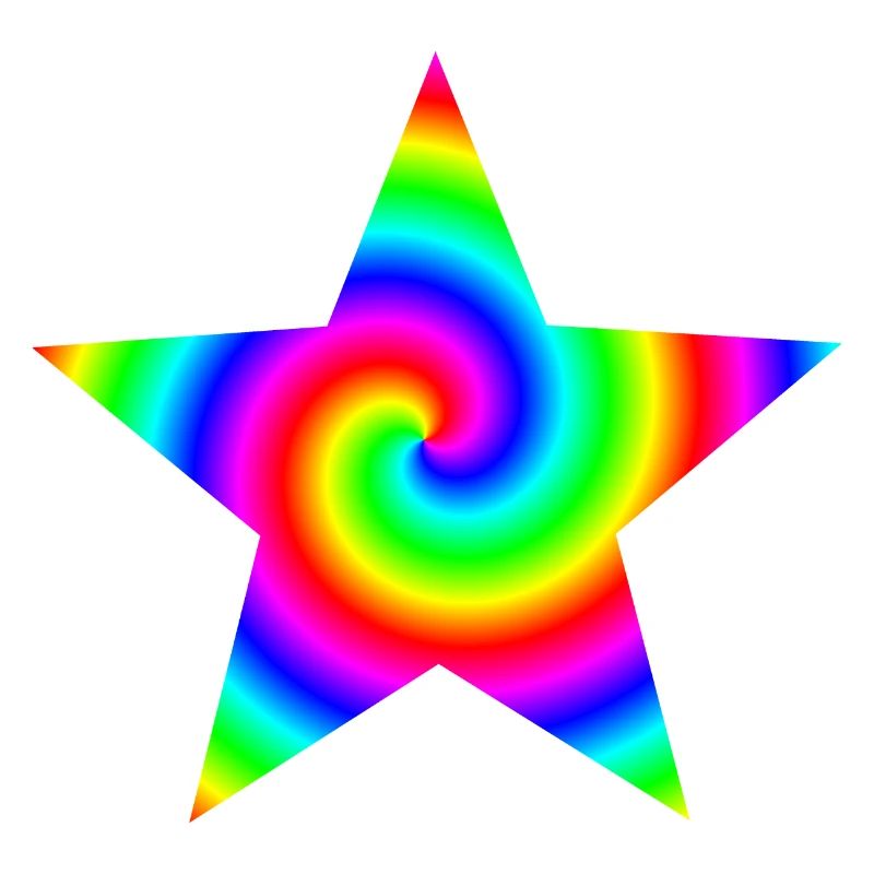 Regenbogen Candy Stern