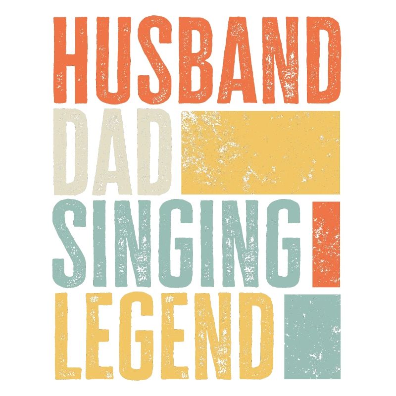 Singender Ehemann Vater Legendärer Vater Bester Retro