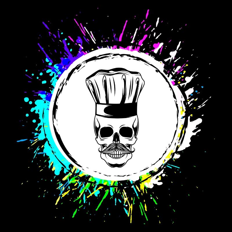 Skeleton Chef Skull Chef