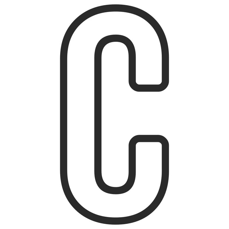 Buchstabe C Typodesign