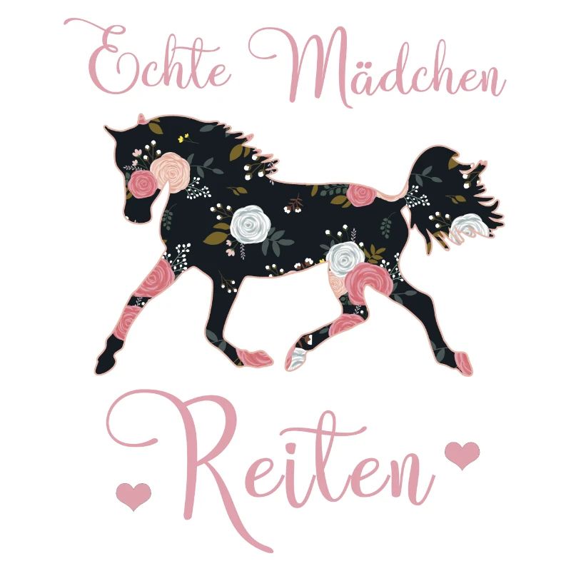 Echte Mädchen Reiten Pferde Geschenkidee