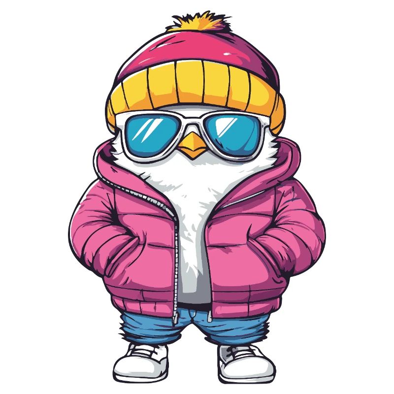 Taube Vogel Cool Comic