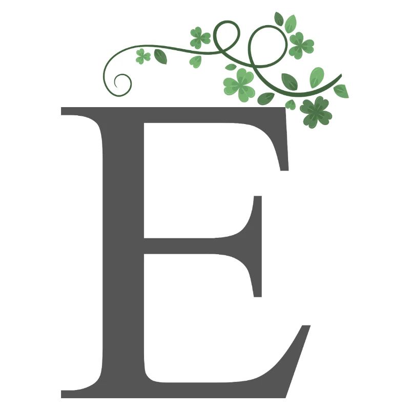 E with shamrocks