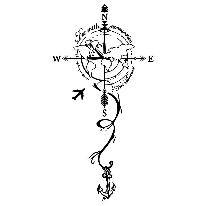 Time Elements Gift Compass World Travel Tea