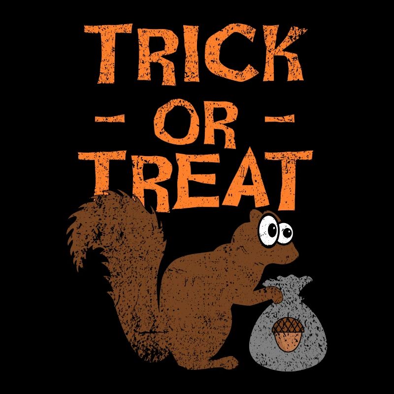 Halloween Eichhörnchen, Süßes oder Saures