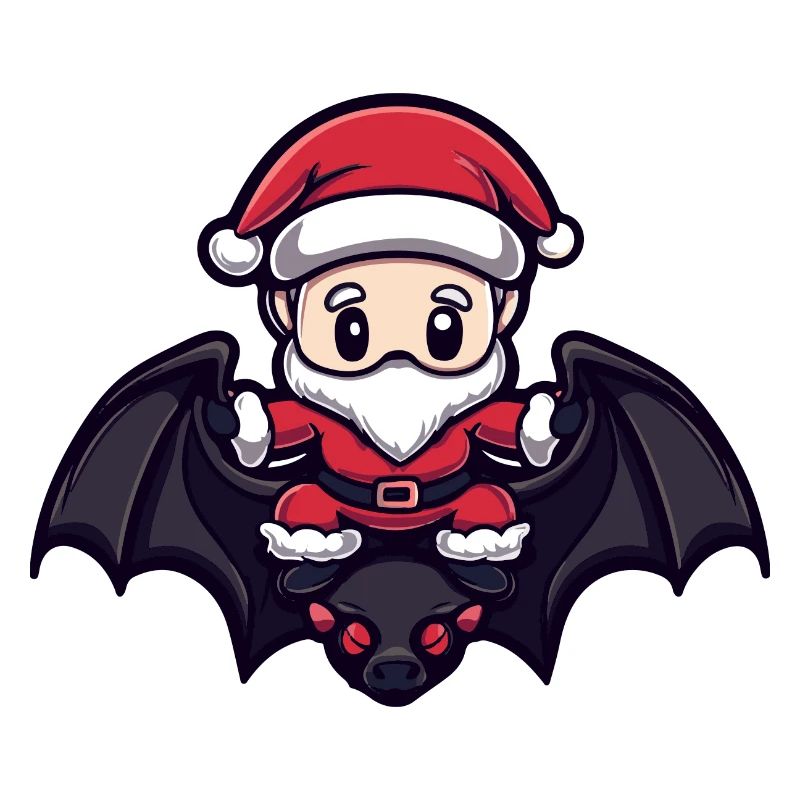 Fledermaus Weihnachtsmann