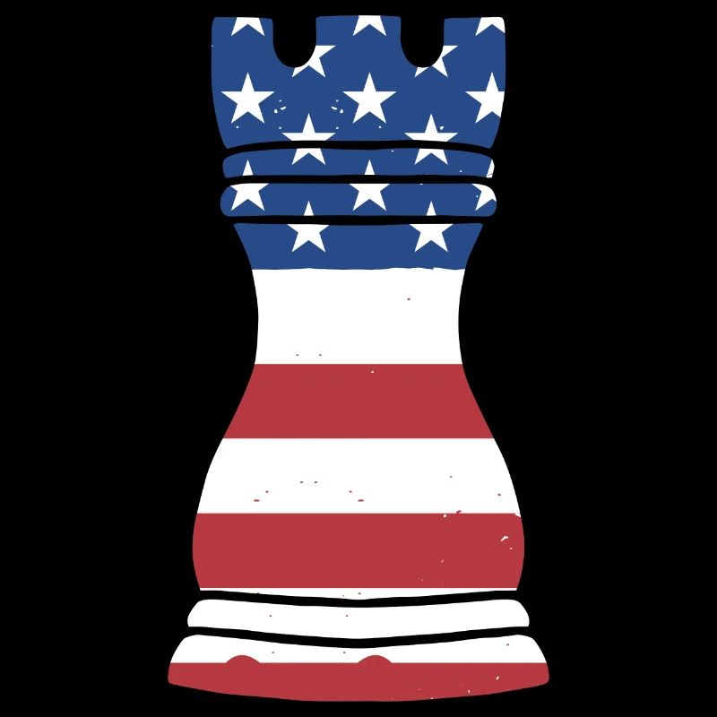 Chess Player Us Flag Chess