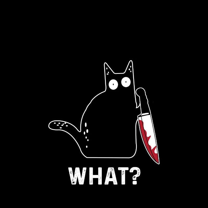 Funny killer cat What