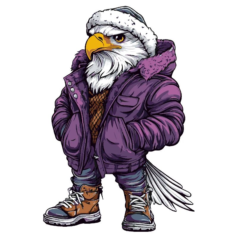 Eagle Funny Winter
