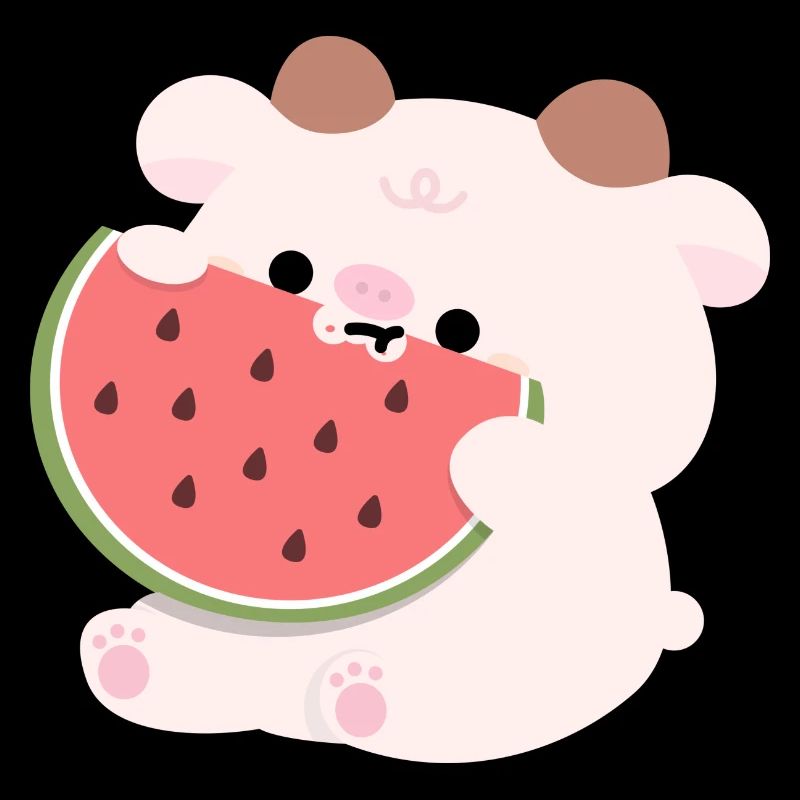 Kuh-Wassermelone