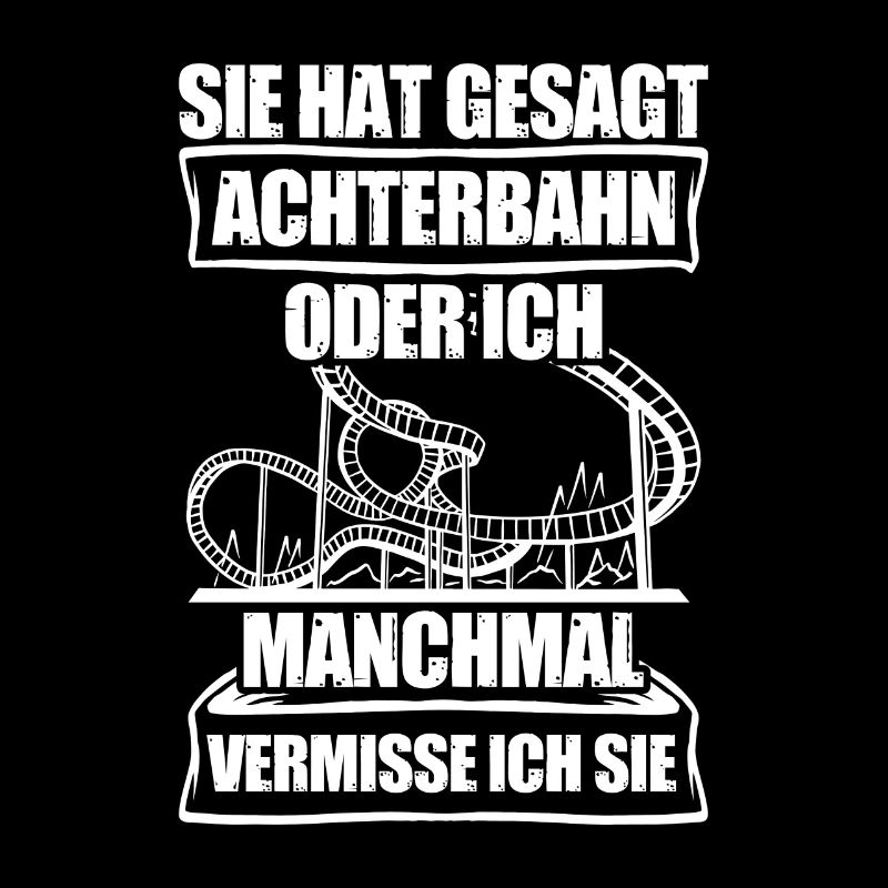 Achterbahn oder ich Freizeitpark Rollercoaster