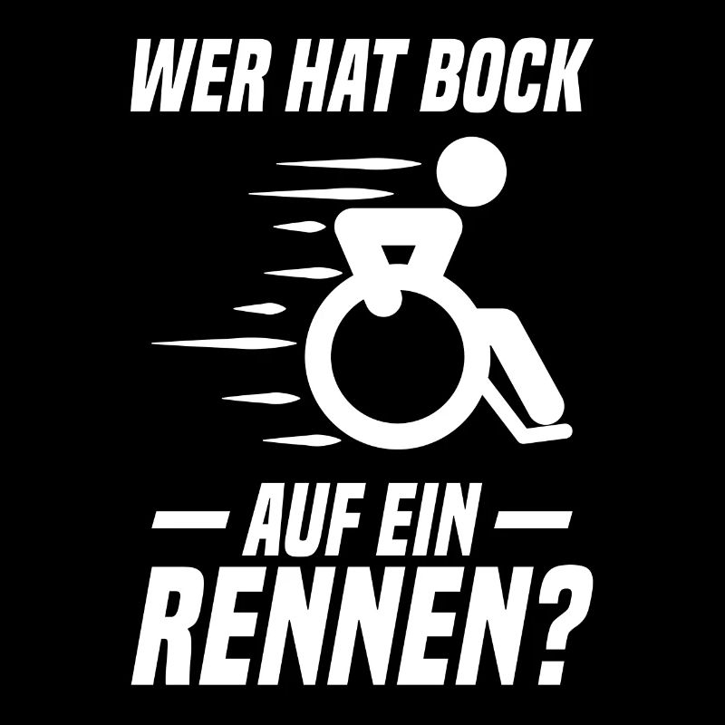 Bock auf ein Rennen? Rollstuhlfahrer Rollstuhl