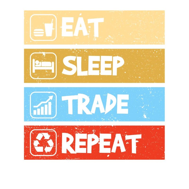 Manger dormir trader Bourse Trader boursier