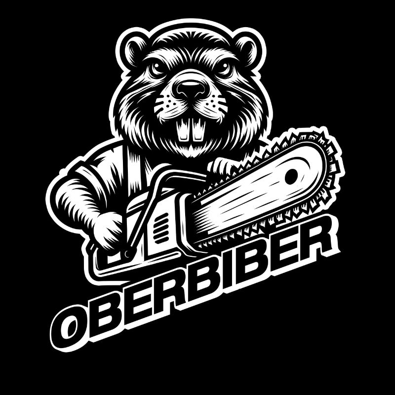Head beaver wood making lumberjack forester