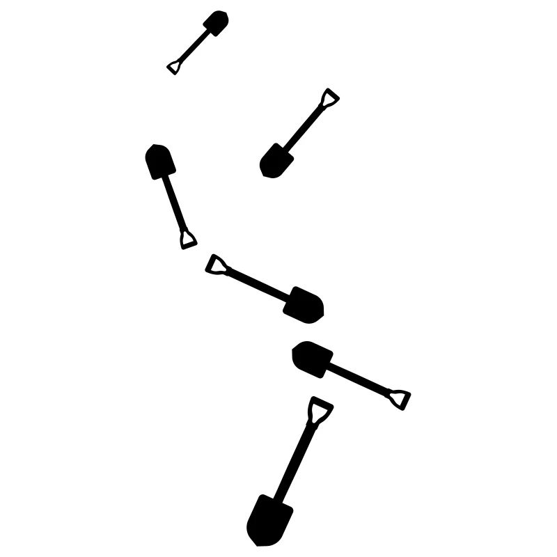 Shovel icon silhouette