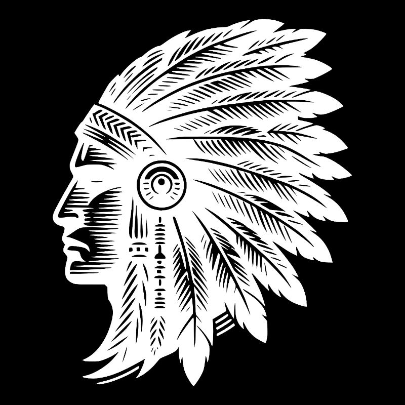 Experienced warrior wears feather headdress with pride